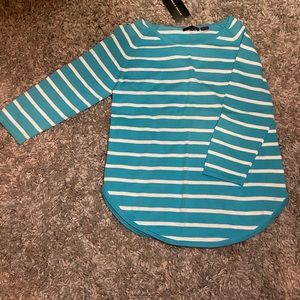 Cute blue striped lightweight sweater!